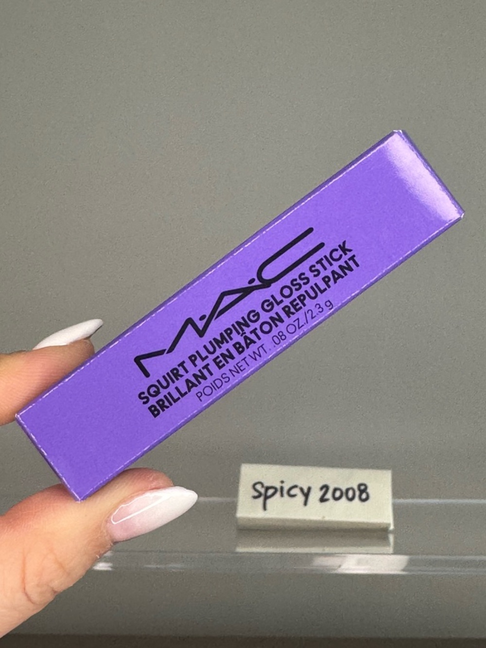 BNIB MAC Squirt plumping Gloss Stick in 17 Violet Beta Purple - Picture 2 of 12